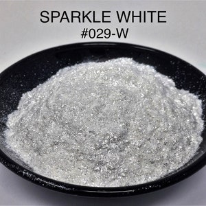 10g en 20g Sparkle White Mica-pigment kleur 10g en 20g in plastic potje van Just Paint afbeelding 3