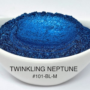 10g and 20g "Twinkling Neptune" Mica Pigment Color (10g and 20g in Jars) from "Just Paint"