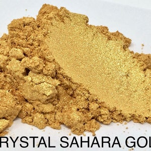 10g and 20g "Crystal Sahara Gold" Mica Pigment Color (10g and 20g in Jars) from "Just Paint"