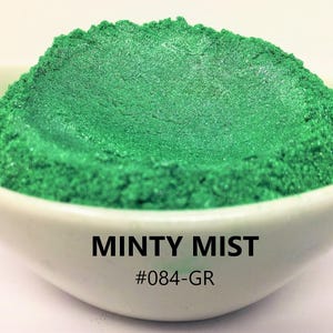10g and 20g "Minty Mist" Mica Pigment Color (10g and 20g in Jars) from "Just Paint"