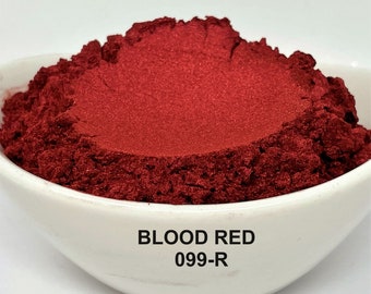10g and 20g "Blood Red" Mica pigment color (10g and 20g in plastic jar) from "Just Paint"
