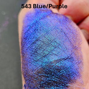 1 g "CHAMELEON 3" glimmerpigment, 543 BL/P (1 g i plastburk), kosmetisk kvalitet, Chromashift-pigment från "Just Paint"