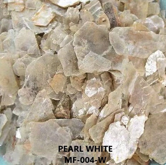 12g and 25g pearl White Natural Mica Flakes 12g and 25g in Plastic Bag From  just Paint 