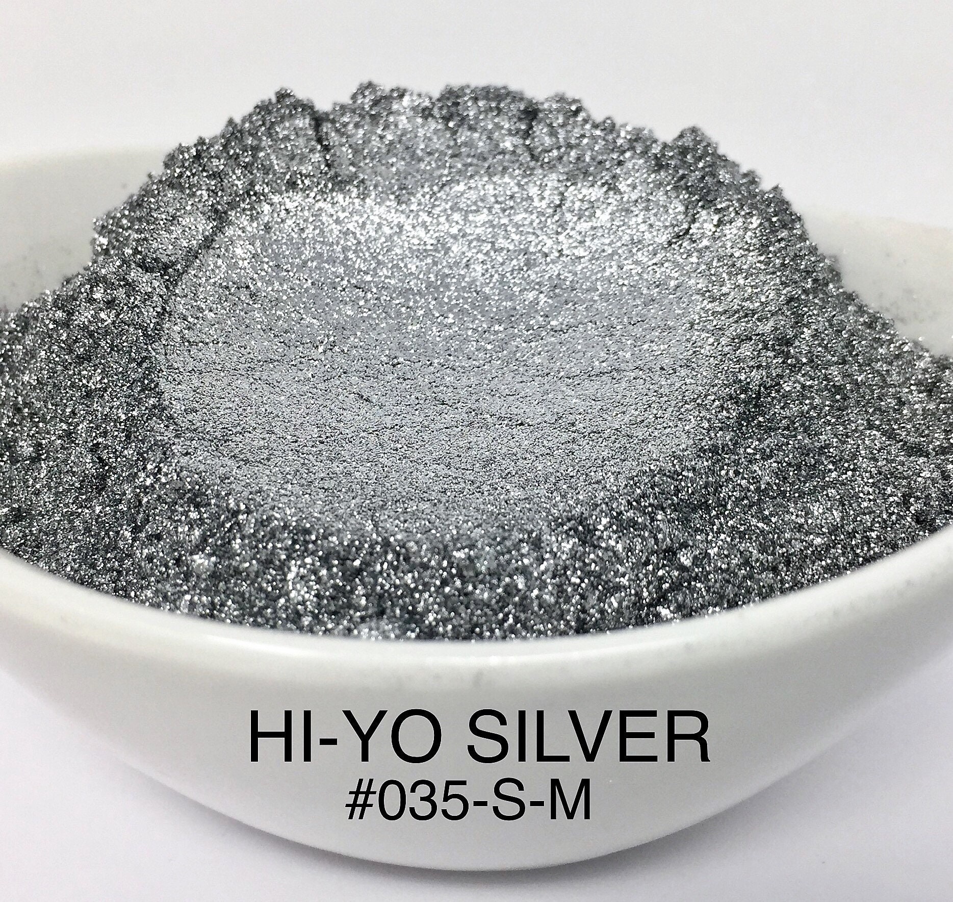 10g and 20g "Hi-Yo Silver" Mica Pigment Color (10g and 20g in Jars) from "Just Paint"