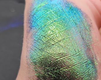 Pigmento de mica "CHAMELEON 3" (1 g, 545 g/g/g/g) (1 g en frasco de plástico), de calidad cosmética, pigmento Chromashift de "Just Paint".
