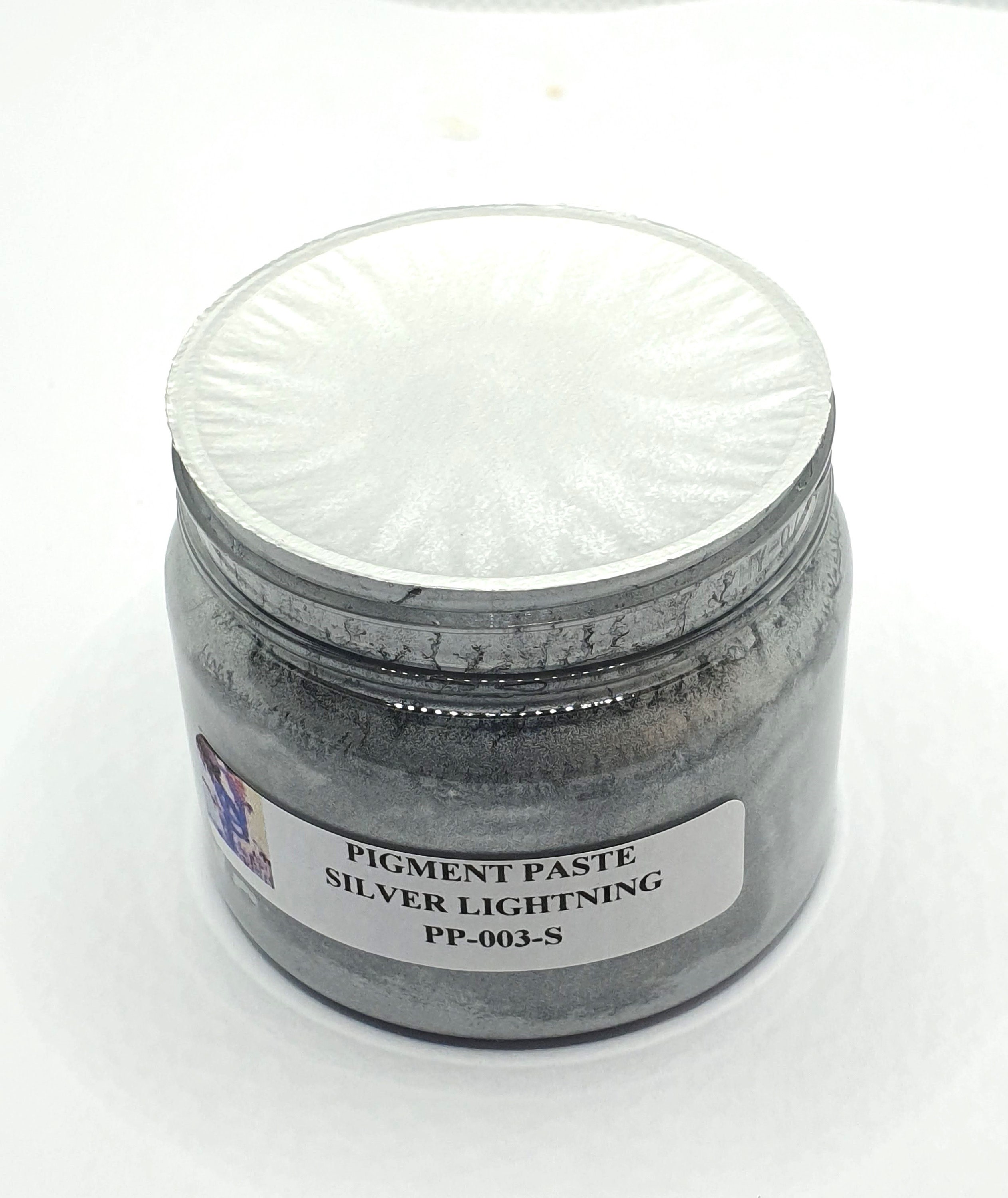 50g silver Lightning Metallic Epoxy Resin Pigment Paste Color 50g in  Plastic Jar From just Paint 