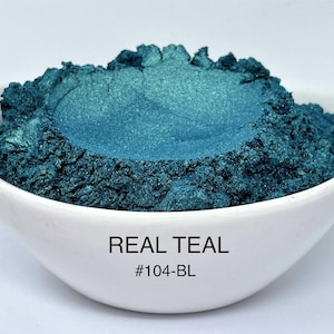 10g and 20g "Real Teal" Mica Pigment Color (10g and 20g in Jars) from "Just Paint"