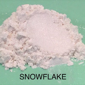 10g and 20g "Snowflake" Mica Pigment Color (10g and 20g in Jars) from "Just Paint"