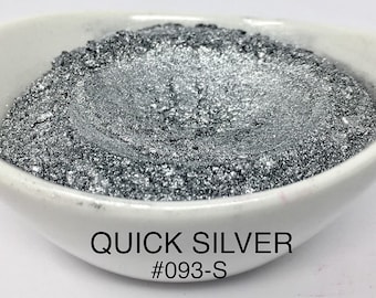 10g en 20g "Quick Silver" Mica-pigment kleur (10g en 20g in plastic potje) van "Just Paint"