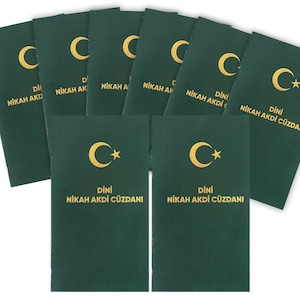 Islamische Heiratsurkunde | Nikah Akdi | Dini Nikah Belgesi