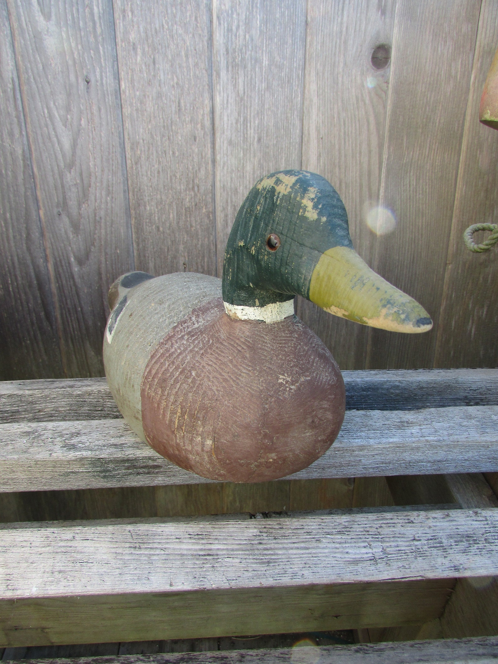Antique Victor Mallard Duck Decoy With Glass Eyes Hand Carved | Etsy
