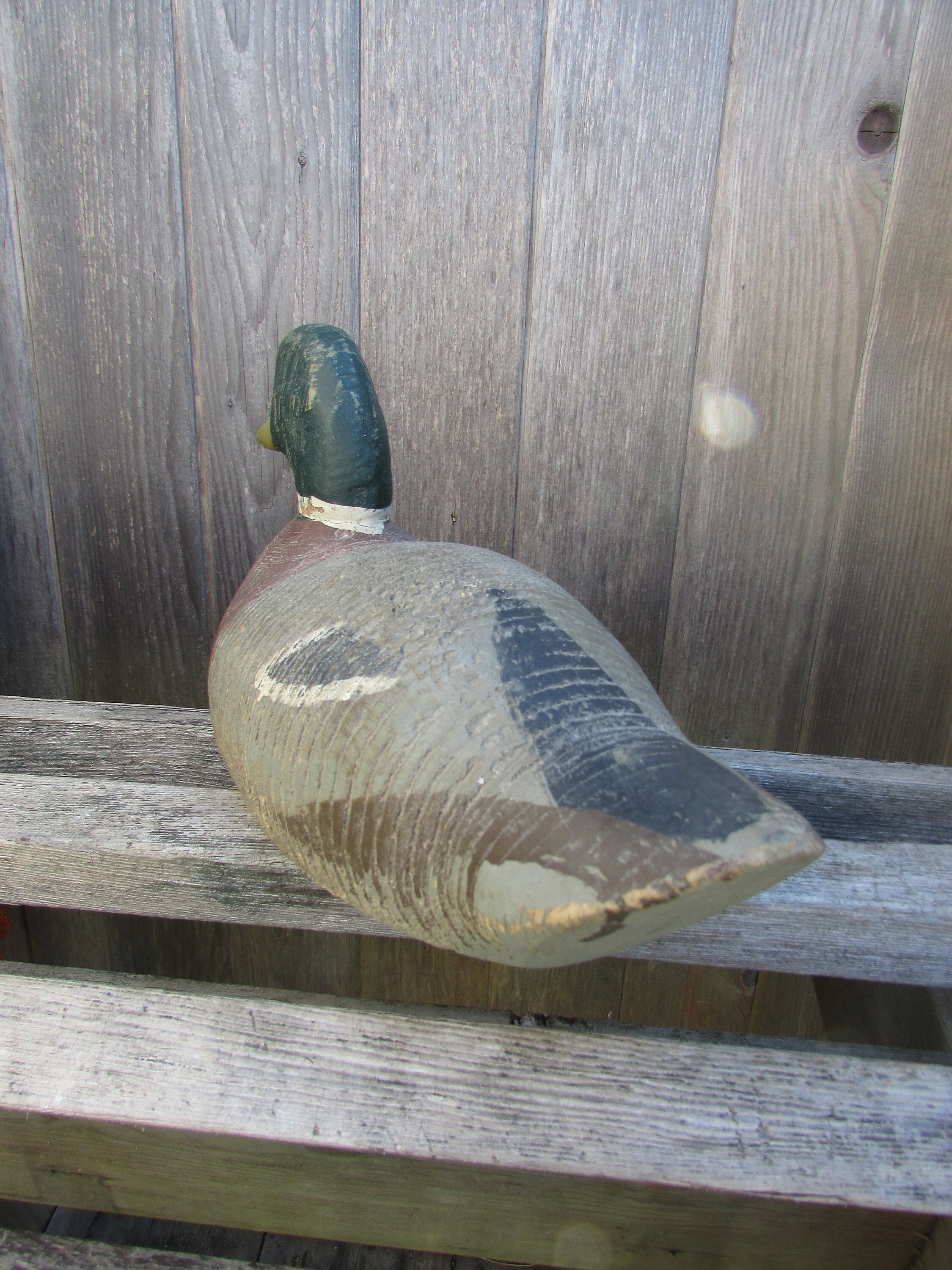 Antique Victor Mallard Duck Decoy With Glass Eyes Hand Carved Etsy