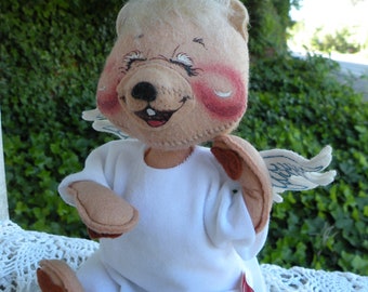 Bambola Mobilitee Annalee ANGEL BEAR del 1993, 9 pollici, con cartellino, n. 8503, ritirata