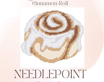Gráfico digital de bordado de rollo de canela de 18 mallas (PDF)