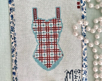 American Summer Swimsuit Needlepoint Canvas 13 Mesh
