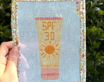 Sunscreen Needlepoint Canvas 13 Mesh