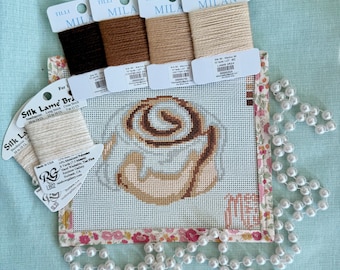 Cinnamon Roll Needlepoint Canvas 13 Mesh
