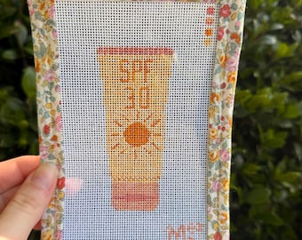 Sunscreen Needlepoint Canvas 18 Mesh