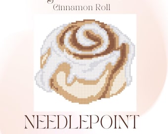 Cinnamon Roll 13 Mesh Digital Needlepoint Chart PDF