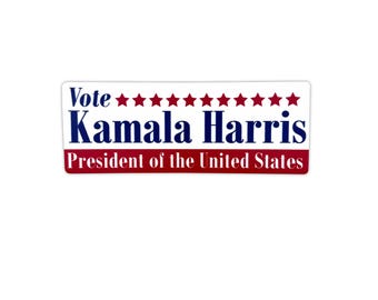 Kamala USA Flag Vinyl Sticker – Patriotic Kamala Harris 2024 Decal