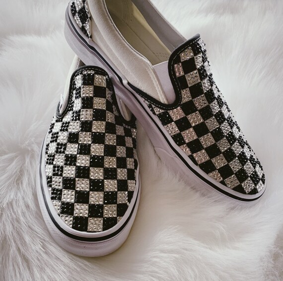 custom checkered vans