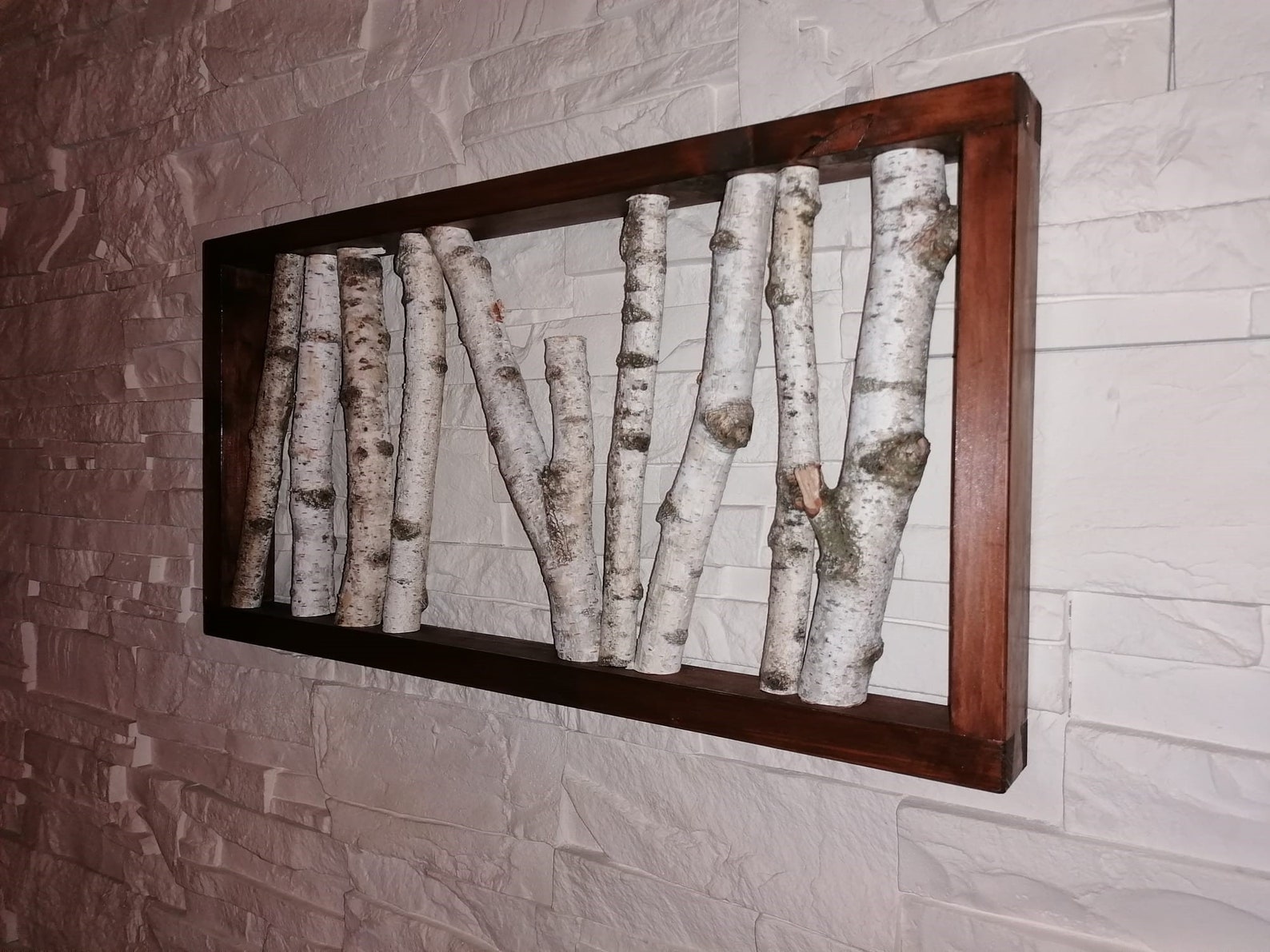 Birch Forest Wall Art Birch Branch Décor Hanging Wall Etsy