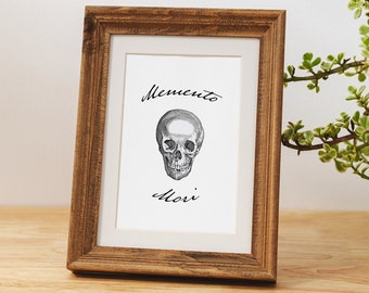 Memento Mori Print | Lenten Artwork | Catholic Wall Art