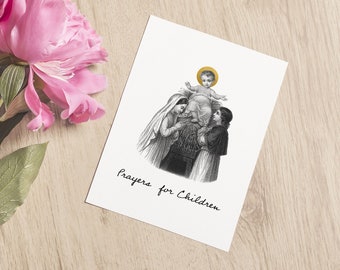 Catholic Child's Prayer Card: Children’s Prayers (5x7 Folded)