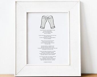 St. Brigid Beer Poem Print: Catholic Wall Art (8x10)