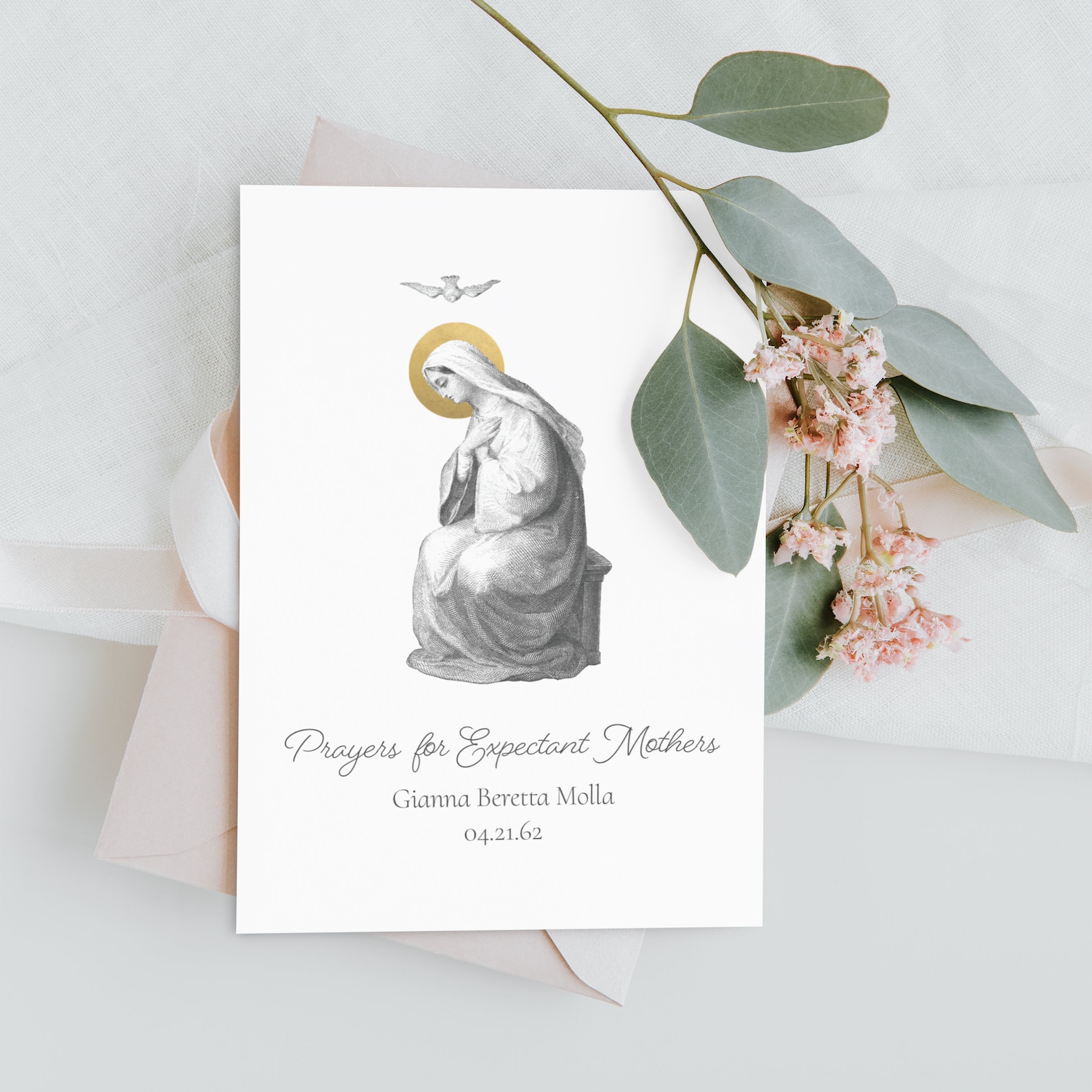 Expectant Mother's Prayer Card for Mothers Expectant  Etsy