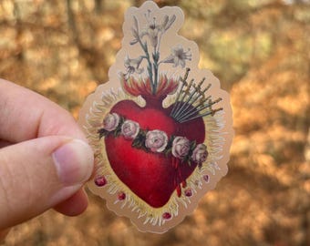 Sorrowful Heart of Mary Sticker | Marian Stickers | Vinyl Catholic Sticker