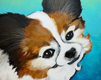Mr. Beau Dog Art Print: Original Acrylic Painting