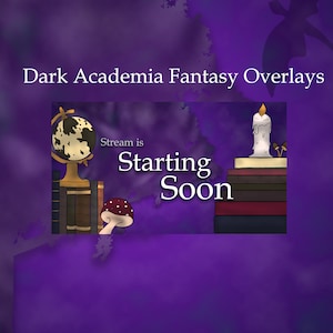 Dark Academia Fantasy Twitch Overlays