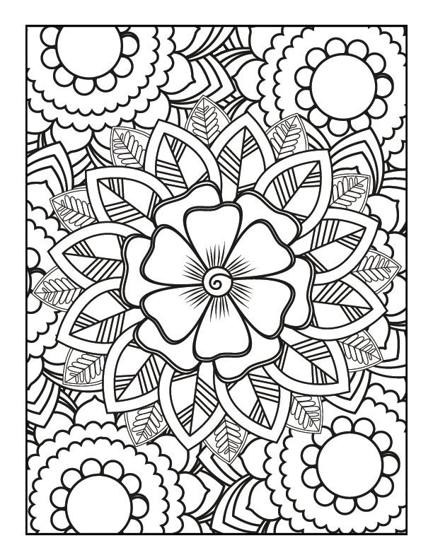 Coloring Books for Kids Ages 8-12: Stress Relief Coloring Book +100 Pages:  Sugar Skull Designs, Mandalas, Animals, and Beautiful Flowers a book by  Camila Khloe