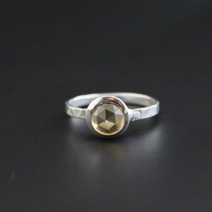 Citrine Gemstone Ring - November Birthstone - Citrine yellow Gemstone - 925 Sterling Silver - Handmade ring - Gift For Her - Proposal Ring