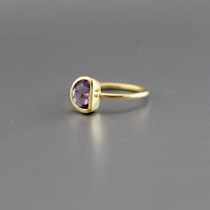 Amethyst Gemstone Ring - Statement Ring - Cocktail Ring - Purple Ring - Gold Ring - Bridal Ring - Crystal Ring - February Birthstone