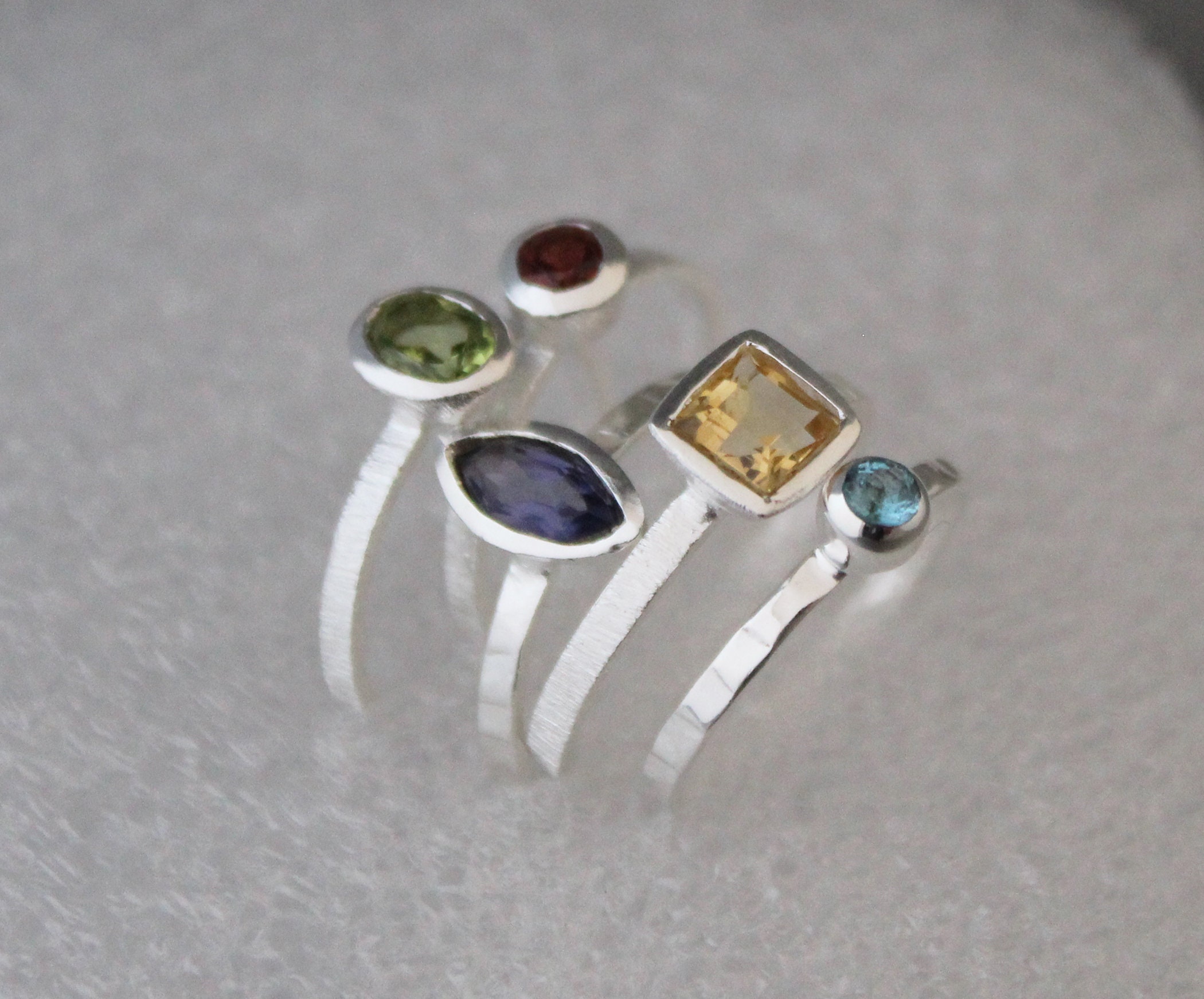 Minimalist Stackable Rings Stacking Rings Set - Minimalist Rings - Personalized Ring - Custom Ring ...