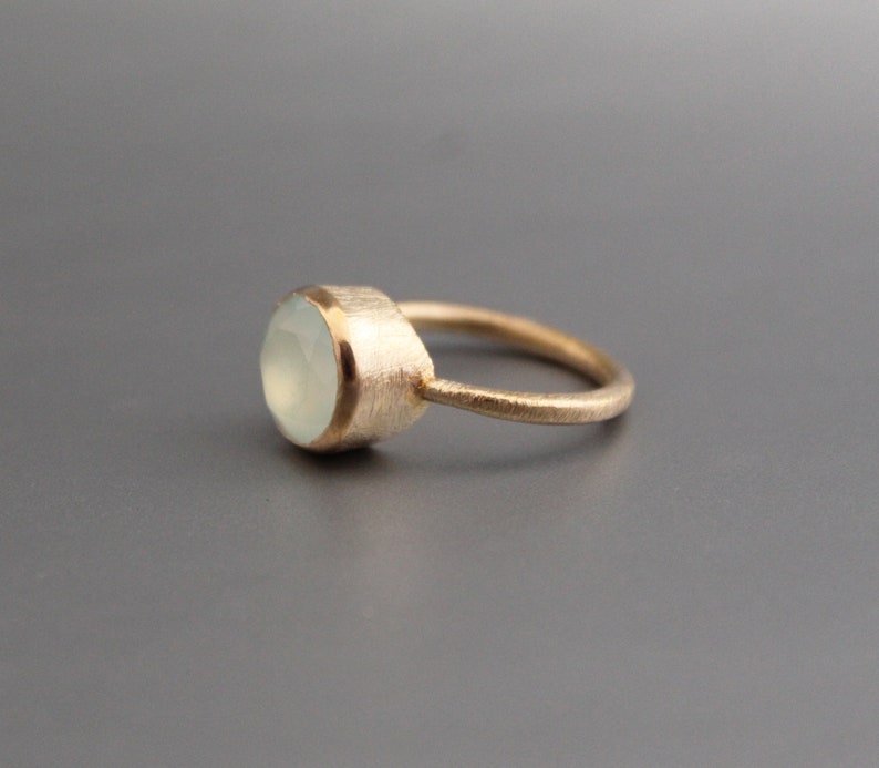 Meadows Blauer Chalcedon Ring, 925 Sterling Silber  Produktbild-Vorschau 3