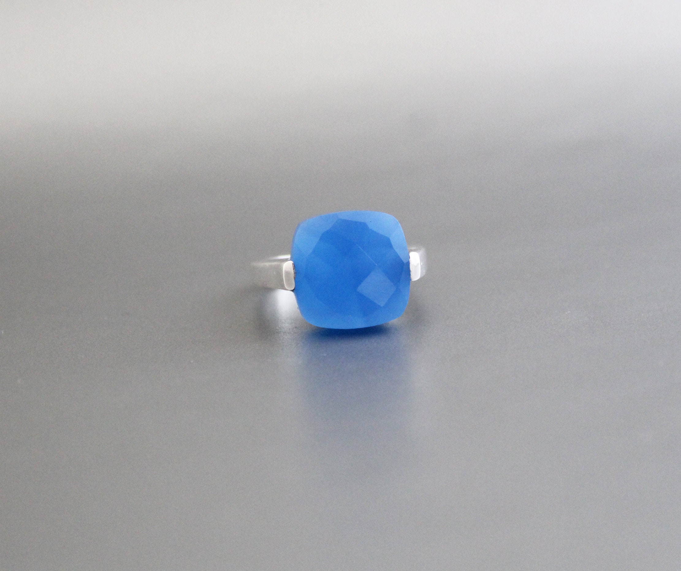 Colette Ring Chalcedony Blue main image 1