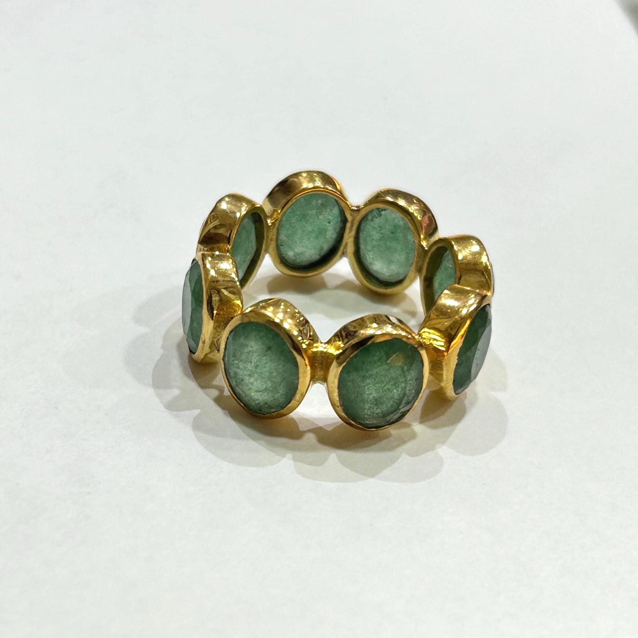 Green stone ring - Etsy 日本