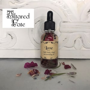 Love Oil, Self Love Oil, Body Oil, Ritual Oil, Anointing Oil, Intention Oil, Self Care, Healing, Soul Mate, Twin Flame, Serenity Prayer
