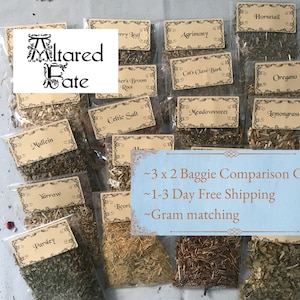 Dried Herbs for Witchcraft Supplies - 22 Witch Herbs Kit for Wicca