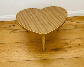 Vintage kidney table in heart shape side table - table retro 60s
