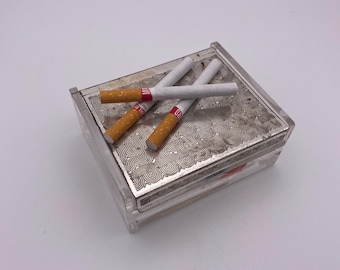 VINTAGE: silver-plated cigarette dispenser by WMF with lid | cigarette case