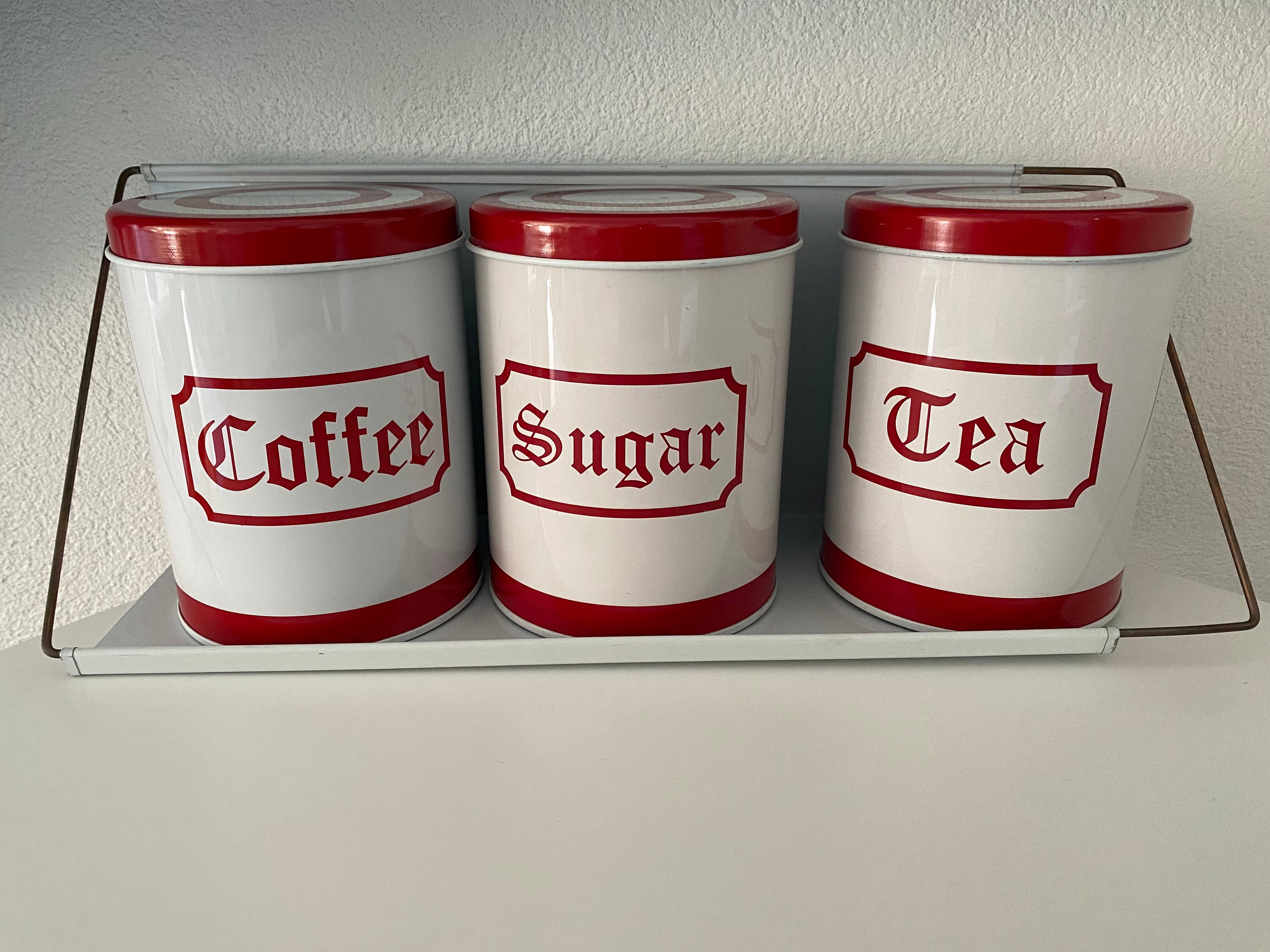 VINTAGE: coffee can tea can / 60s / Made in England / sugar bowl / bowl