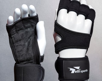 Ventilated Weightlifting Gloves: Powerlift Gym Workout, Cross Training