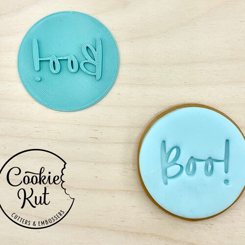 Boo Halloween Embosser Stamp Etsy