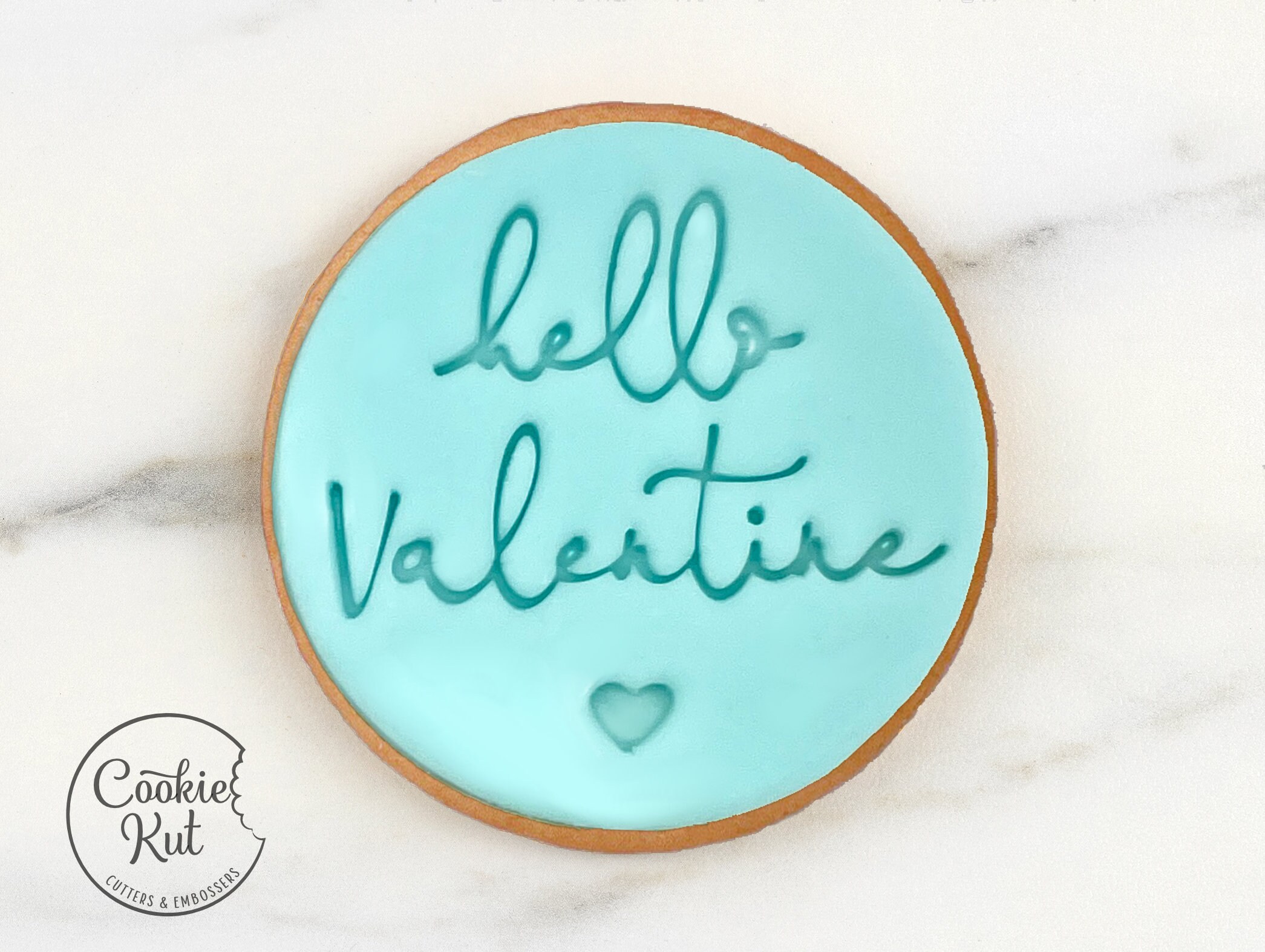 Hello Valentine - Fondant Stamp