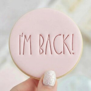 I'm Back! 2 - Cookie Embosser Fondant Stamp - Festive Christmas Baking