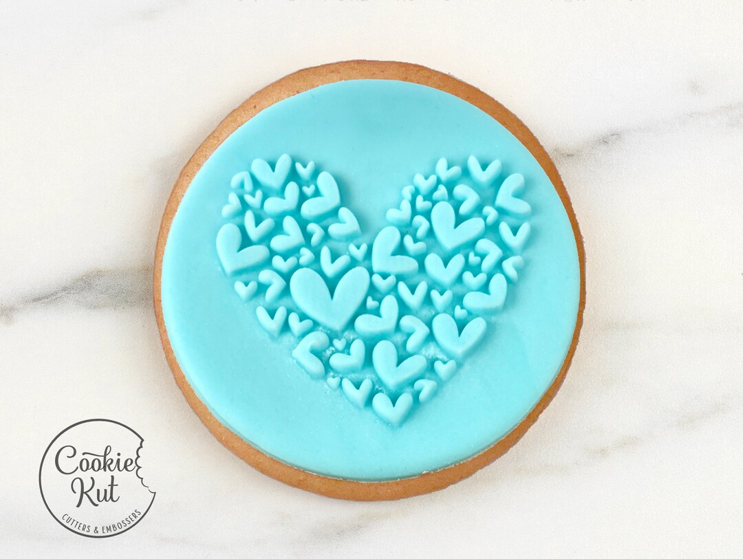 Heart of Hearts Embosser Stamp Valentine's Day Cookie Biscuit Stamp